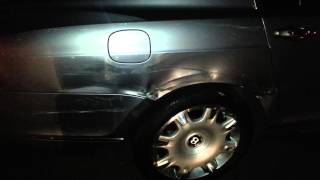 £200.000 Bentley gets Sideswiped By Big Truck