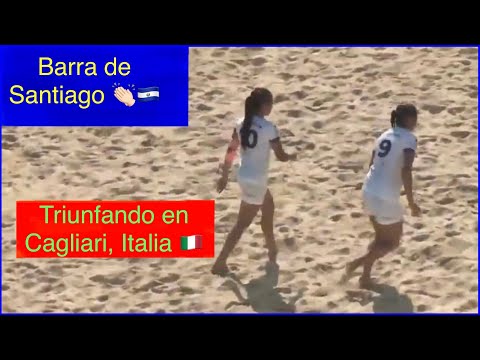 Gol y Líderes de Grupo BARRA de SANTIAGO vs. Lazo Apego- Futbol Playa SLV 🇸🇻 Cagliari Italia.
