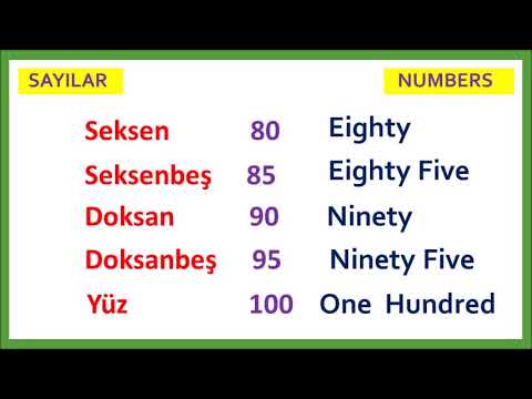 Learn how to count numbers up to ONE TRILLION in Turkish