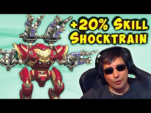NEW +20% Shocktrain ONE HIT Spectre Skill War Robots Mk2 Max Gameplay WR