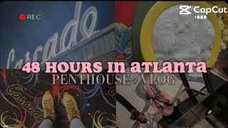 Come spend 2 days with me in Atlanta Georgia| Penthouse Shopping| Food Review| Skating ❤️