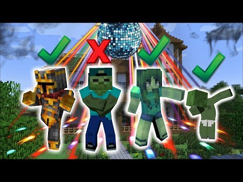 Minecraft MARK FRIENDLY ZOMBIE HAS A HOUSE PARTY !! WILD ENDING TO HIS HOUSE !! Minecraft Mods