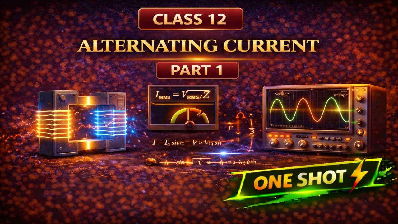 CBSE Class 12 || Physics || Alternating Current || Part-I || Animation || in English