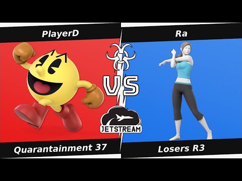 Quarantainment 37 Losers R3 - PlayerD (Pac Man) Vs. Ra (WiI Fit Trainer) Smash Ultimate - SSBU