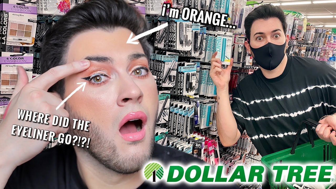I BOUGHT EVERY PIECE OF MAKEUP FROM THE DOLLAR TREE. HELP