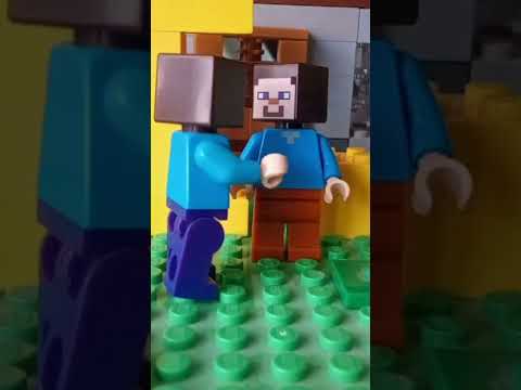 Steve Visits the Aether #shorts #lego #animation #stopmotion #minecraft #legominecraft #brickfilm