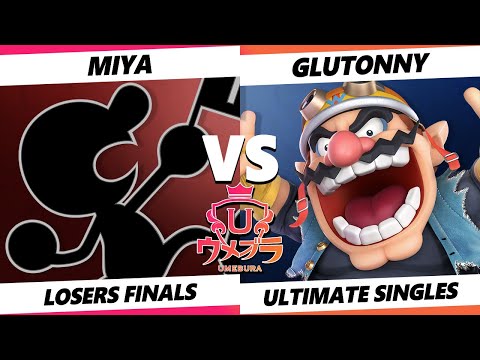 Umebura 10 Losers Finals - Miya (Game & Watch) Vs. Glutonny (Wario) Smash Ultimate - SSBU