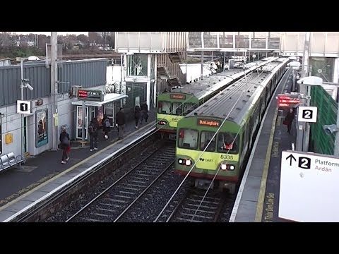IE 8300 Class Dart Trains - Booterstown Station, Dublin