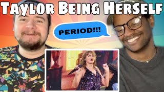 Taylor Swift being herself for over 10 minutes (Part 1) REACTION