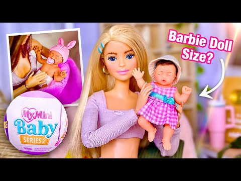 My Mini Baby Series 2! Are They Barbie Doll Size? ZURU 5 Surprise Capsule Opening