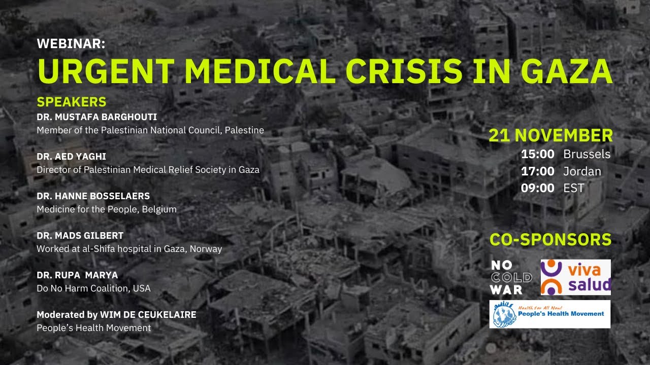 Online webinar: Urgent Medical Crisis in Gaza