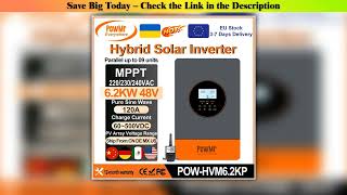 Download the video "Powmr 6 2kw — Hands-On (2025): Powmr 6.2KW Hybrid Solar Inverter 48V To 230vac/380vac"