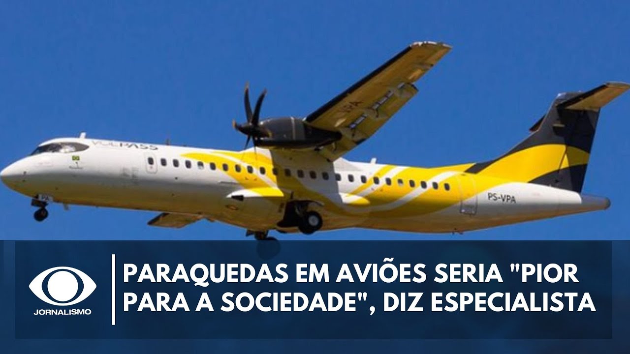 Paraquedas em aviões seria "pior para a sociedade", diz especialista | Band em Alta