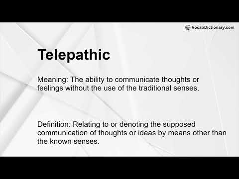 Telepathy Antonym
