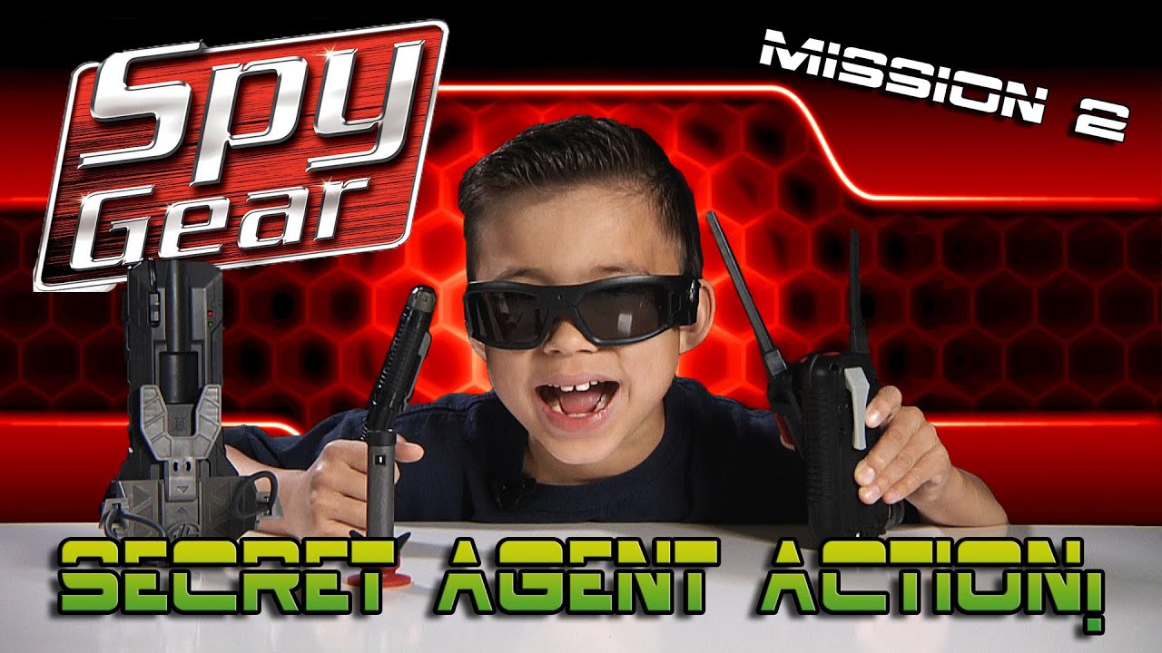 SPY GEAR: Quest for the GOLDEN EGG! Spike Mic, Video Glasses, Spy Pen