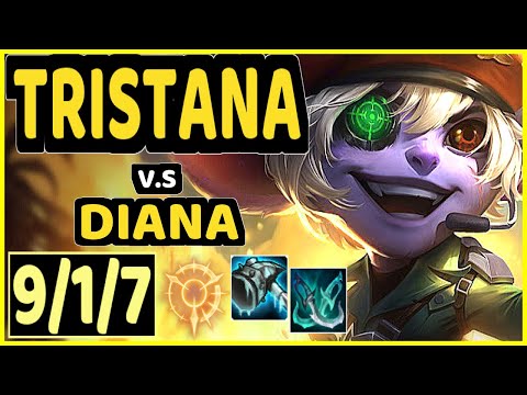 MILICA (TRISTANA) vs DIANA - 9/1/7 KDA MID GAMEPLAY - EUW Ranked MASTER