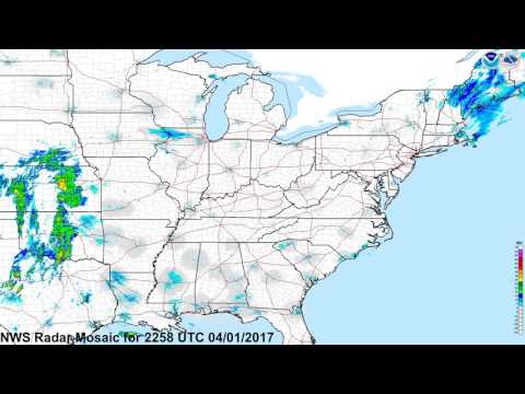 National Radar Loop 03/29/2017 0803 PM EDT to 04/07/2017 0608 AM EDT.