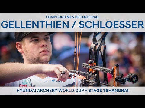 Braden Gellenthien v Mike Schloesser – compound men's bronze | Shanghai 2018 Hyundai World Cup S1