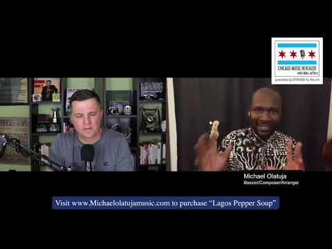 Michael Olatuja with CHICAGO JAZZ MAGAZINE