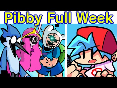 Friday Night Funkin' Pibby Corrupted FULL WEEK (Come Learn With Pibby x FNF Mod) (Mordecai Finn Etc)