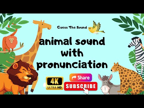 Animal Sounds for Kids: Learn Animal Names with Pronunciation   @musfirabintemostofa