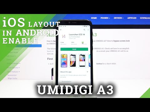 Apply iOS Launcher on Android - UMIDIGI A3 and Apple Layout