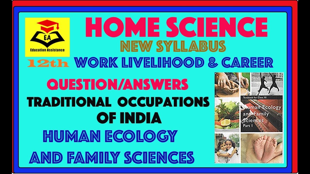 #Home Science||#12th||#CBSE||#NCERT||#Traditional occupations of India||#ch-1 ||#Question/Answers