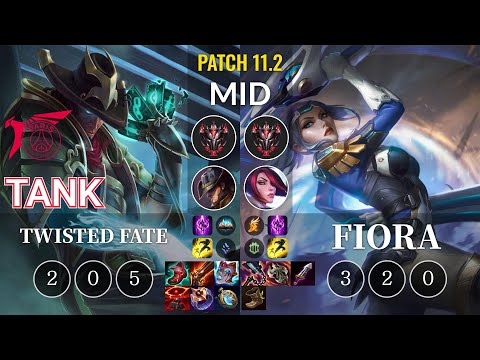 TLN Tank Twisted Fate vs Fiora Mid - KR Patch 11.2