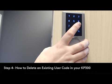 Step 4   How to delete a User Code with your Delaney KP300