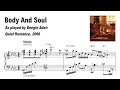 Beegie Adair - Body and Soul (Quiet Romance) | Jazz piano transcription