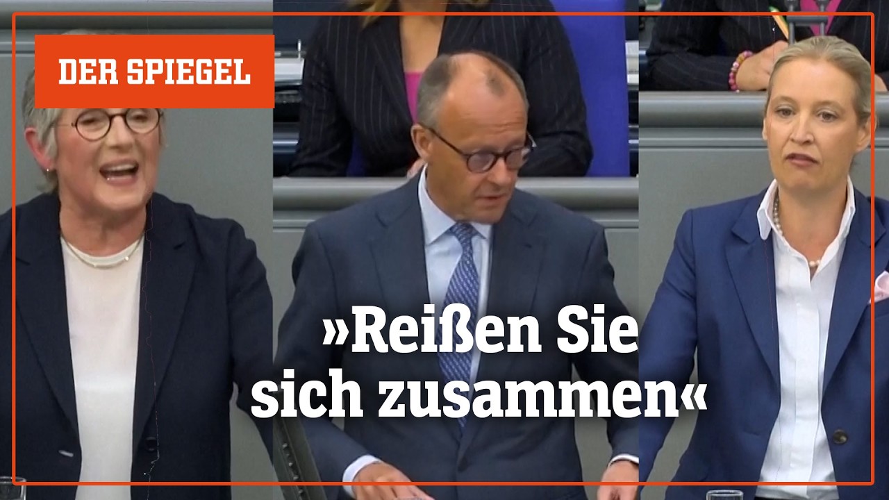 Schlagabtausch im Bundestag: Opposition wirft Merz mangelnde Reformen vor | DER SPIEGEL