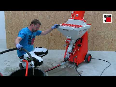 Putzmaschine PFT Ritmo L einrichten und anfahren