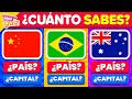 Adivina 100 Banderas y 100 Capitales 😱🌎📚 | Play Quiz de Cultura General - Geografía