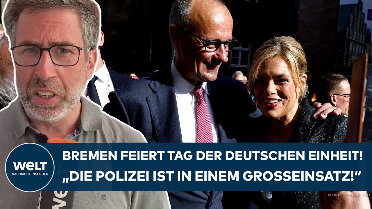 BREMEN: Massive Sicherheitsmaßnahmen beim Tag der Deutschen Einheit! "Hoffentlich friedlich bleibt"