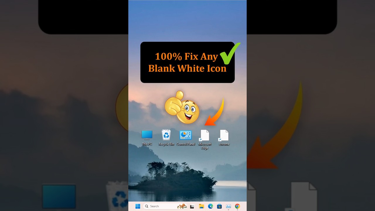 Fix Blank White Desktop Icons in Windows | 100% Working Method (2025)
