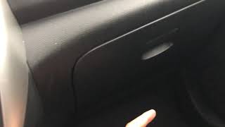 OPEN GLOVE COMPARTMENT  - NISSAN VERSA - HOW TO