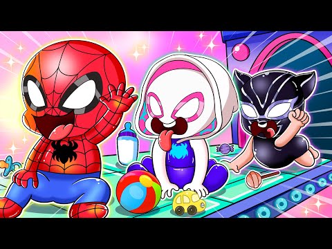 SPIDER-MAN BUT BREWING CUTE - BABY FUNNY STORY - Marvel's Spidey and his Amazing Friends Animation
