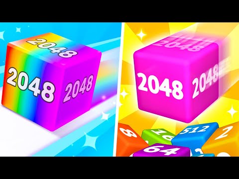 Chain Cube 2048 vs Happy Cube 2048 - 1⭐ 123456789 Max Level Gameplay