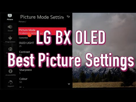 LG BX Best Picture Settings