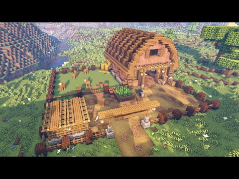 LennyRandom - Minecraft Aesthetic Animal Barn Tutorial