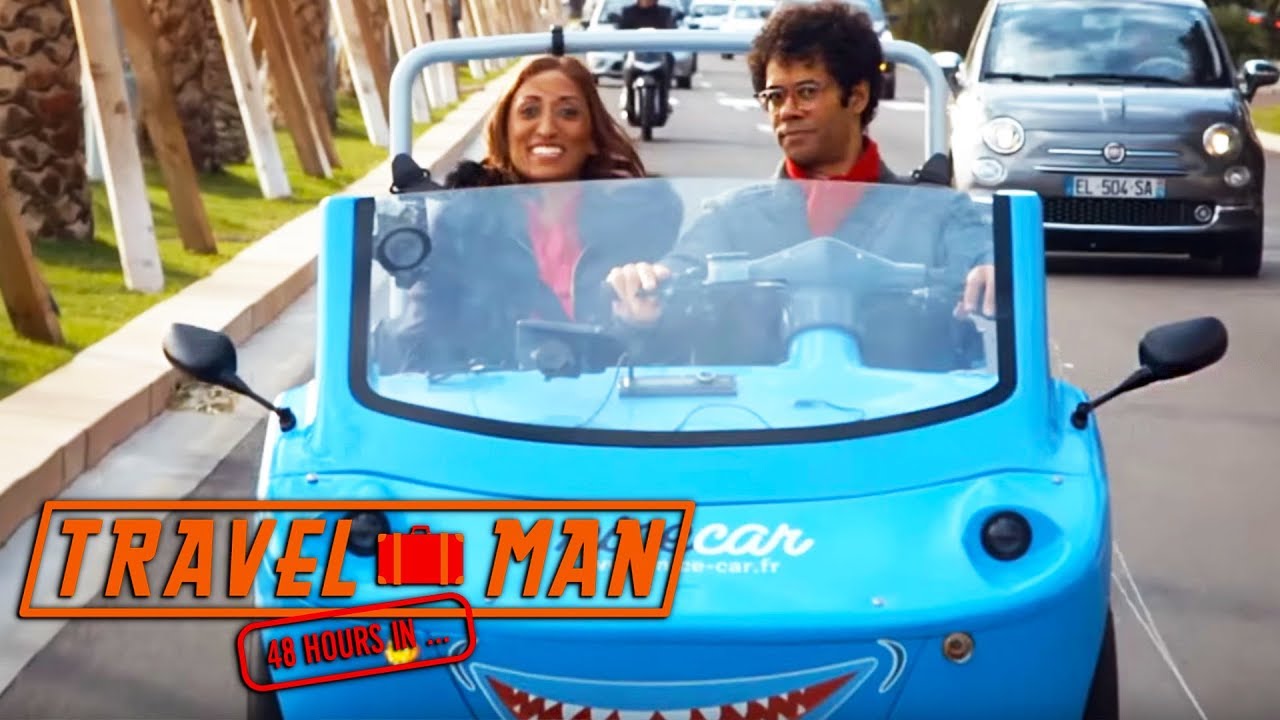 C4 TRAVEL MAN: Richard Ayoade & Shazia Mirza in a 'Nice' Car | 48hrs in...The Côte d'Azur