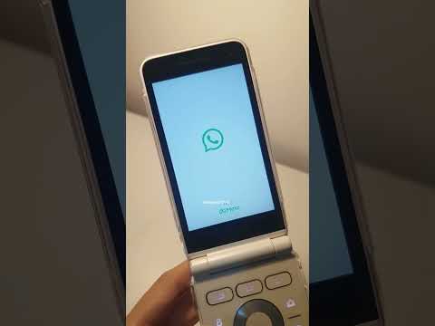 WhatsApp on samsung folder 2 🧃 #shorts #cute #flipphone