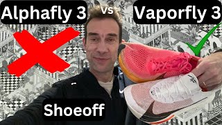 Nike Alphafly 3 vs Vaporfly 3 Shoeoff - Which is fastest for me ?