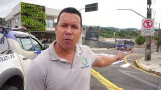 Iratran faz alteração no trânsito próximo ao Corpo de Bombeiros