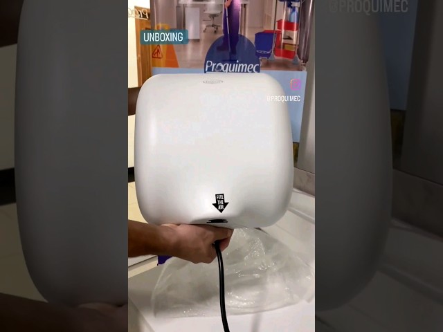 Vídeo relacionado con modunful Secamanos Automático Secamanos De Pared Con Luz Piloto, Secado Con Viento Frío Y Caliente, Comercial Clásico Compacto 220V 2000W Blanco