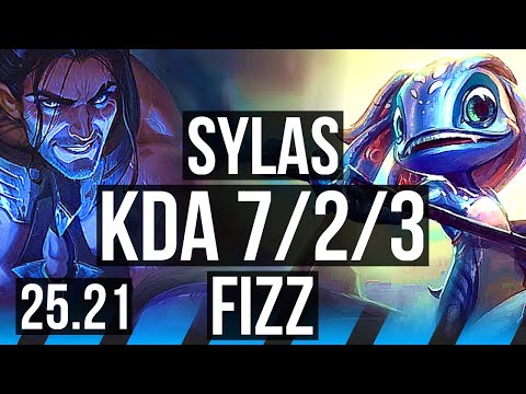 SYLAS vs FIZZ (MID) | 7/2/3 | KR Master | 25.21