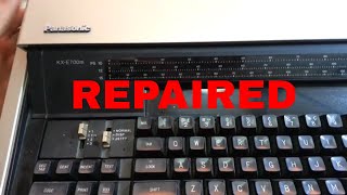 Panasonic Electronic Typewriter Repaired Repeats Space Bar Sticking Keyboard Fix