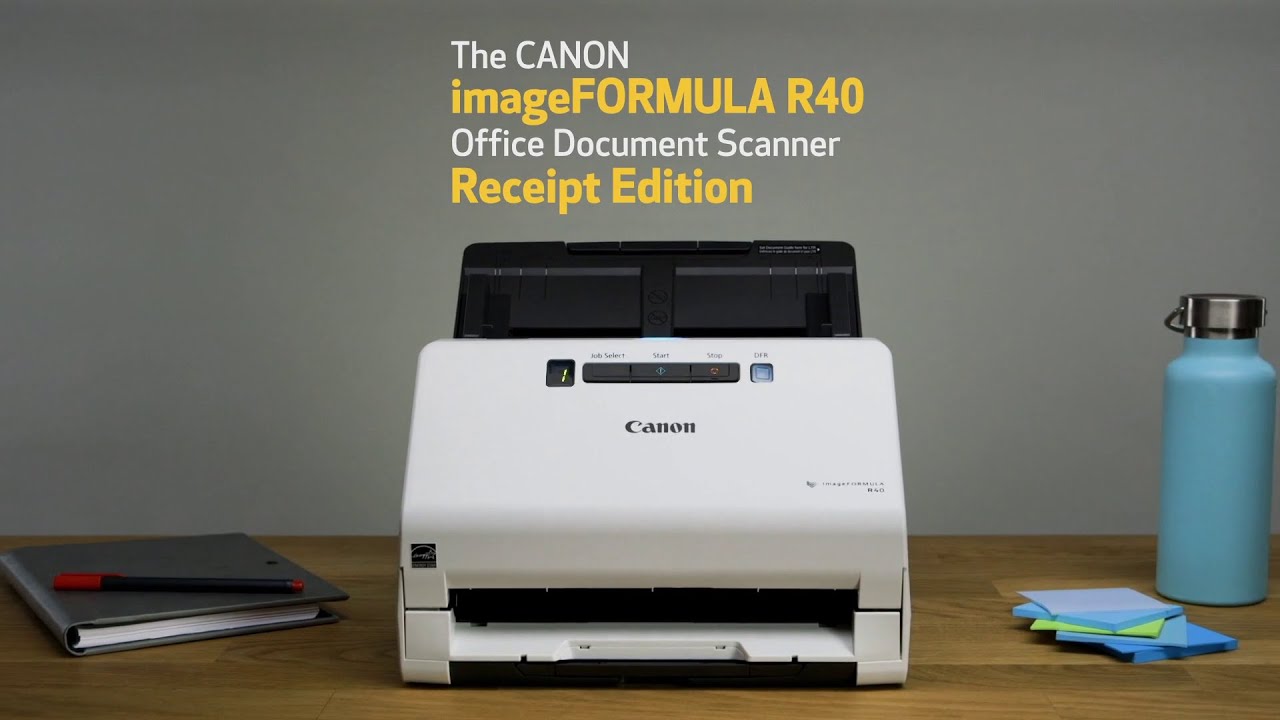 The New Canon imageFORMULA R40 Office Document Scanner Receipt Edition