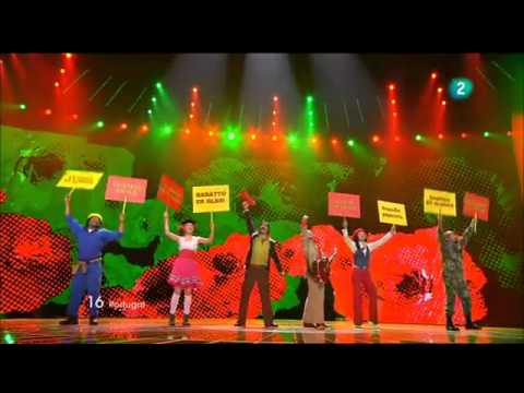 HQ Eurovision 2011 Portugal  Homens Da Luta   Luta É Alegria Semi final 1360p H 264 AAC