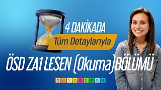 Sadece 4 Dakikada ÖSD A1 Lesen (Okuma) Bölümü Sınav Detayları